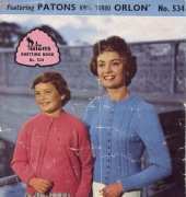 Patons 534. Vintage Twin Sets and Pullovers