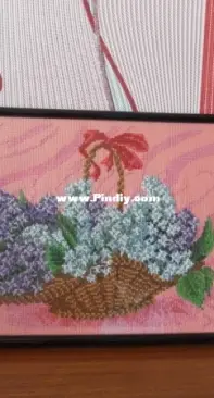 Lilacs in a basket