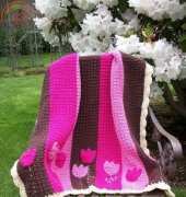 Adorkable Crochet - Rebecca Lueck - Tulip Baby Blanket