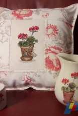 Geranium - cross stitch & patchwork
