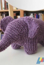 Garter Stitch Elephant by Phylis Tucker /Oasis Guild Newsletter 2.5-Free