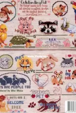 American School of Needlework ASN 3606 - 50 Favorite Pets to Cross Stitch by Sam Hawkins