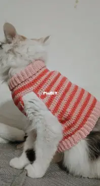 Striped cat sweater