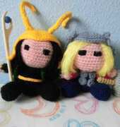 Thor and Loki Amigurumi