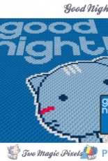 Two magic Pixels - Good Night Cat