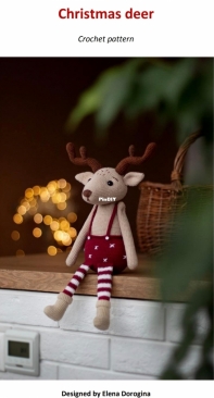 Dorogina Toys - Knitted World by Elena - Elena Dorogina - Christmas Deer