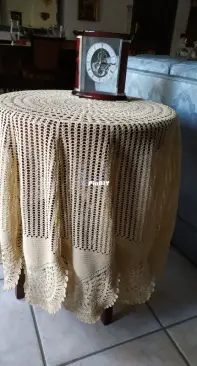 Crocheted  tablecloth