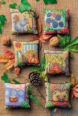 Autumn Pincushions by Sheena Rogers from Cross Stitch Collection 267 XSD