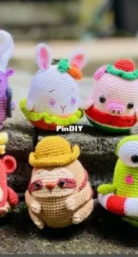 Tippaya Crochet - Mini animals serie 1 - English