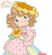 Dreams Really Do Come True by Precious Moments from The Cross Stitcher US - June 2000 PCS