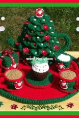 Crafts for Angels Designs - Barbara Maroney - Christmas Party Tea Set