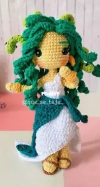 Que Se Teje amigurumis - Melisa Valdes - Medusa - Spanish