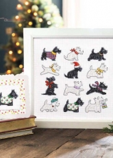 Not Just for Christmas - Dogs Sampler by Lucie Heaton from The World of Cross Stitching TWOCS 234 XSD