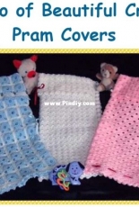 Just Crochet - Heather Davidson - JC20A A Trio of Beautiful Crochet Pram Covers