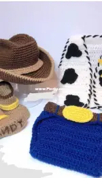 Leo Skye Cowboy Newborn Costume Crochet Outfits