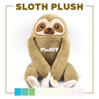 Sew Desu Ne? - Choly Knight - Sloth Plush - Machine Embroidery Files - Free