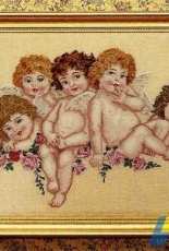 Cherubs From Jeanette Crews Designs DB-7137 - Victoriana Cherubs & Florals by Dale Burdette