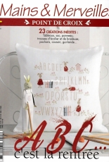 Mains & Merveilles Point de Croix - ABC C'est la Rentrée - No.128 - September-October 2018 - French