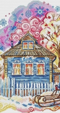 Belka Stitch - Winter From Childhood by Julia Leonova