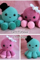Left Handed Crocheter - Jennifer Adams - Octopus Frenzy - Free
