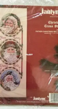 Janlynn 125-34 Father Christmas Bell Pull / The Vermillion Stitchery 034 Father Christmas Bell Pull by Donna Vermillion Giampa