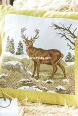 Splendid Stag - Winter Wildlife by Amanda Gregory from The World of Cross Stitching TWOCS 261 XSD
