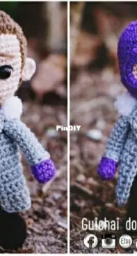 Guichai Crochet Dolls - Armano Ginji - Teechalit Wattanawongwisut - Baron Zemo