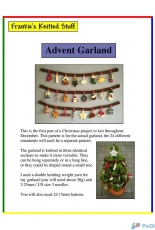 Advent Garland by Frankie Brown /Frankie's Knitted Stuff-Free