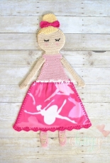 EkayG Crafts - Erin Greene - Bella Ballerina Fleece Lovey Doll