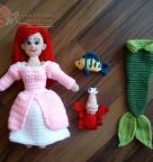 Ariel the little mermaid amigurumi