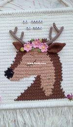 Plyushki Toys - Reindeer Wall Hanging  - English