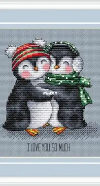 Green Terrace - Penguin Couple by Anna Petunova