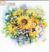 Riolis 100/007 Watercolour Sunflowers