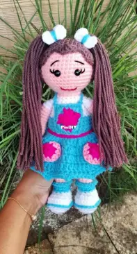 Neela doll with long hairs