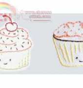 DMC 2010: Cupcakes (embroidery)