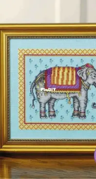 A Taste of India - Indian Elephant By Susan Bates from Cross Stitch Gold 108 XSD