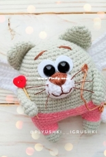 Plyushki Toys - Tatyana / Tatiana  Poddubskaya - Valentines Cat - Russian - Free