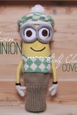 Kevin the Minion Golf Club Cover Pattern by AmiManila