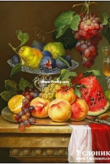 7 elephants (7 слоников) -Still life with watermelon