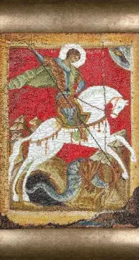 Thea Gouverneur 498 -  Icon St. George and the Dragon xsd