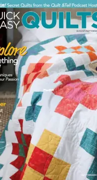 Fons & Porter's Quick + Easy Quilts August - September  2021