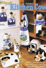 The Needlecraft Shop 931404 Crochet Kitchen Cows by Estella Whitford
