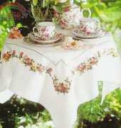 Cloth with a dogrose