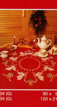 Permin - 44-9234, 58-9234 Christmas Tablecloth XSD