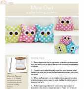 G & G Sewing Pattern - Mini Owl