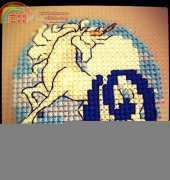 Cross stitch magnet (Plastic Canvas)