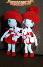 Dolls in red