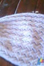 Knit Zigzag Lace Slouch Hat