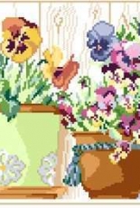 DMC XC0410 Pansies Pots