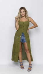 Círculo SA - Ateliê Círculo - Military Open Front Dress - Vestido Aberto Militar - Portuguese - Free